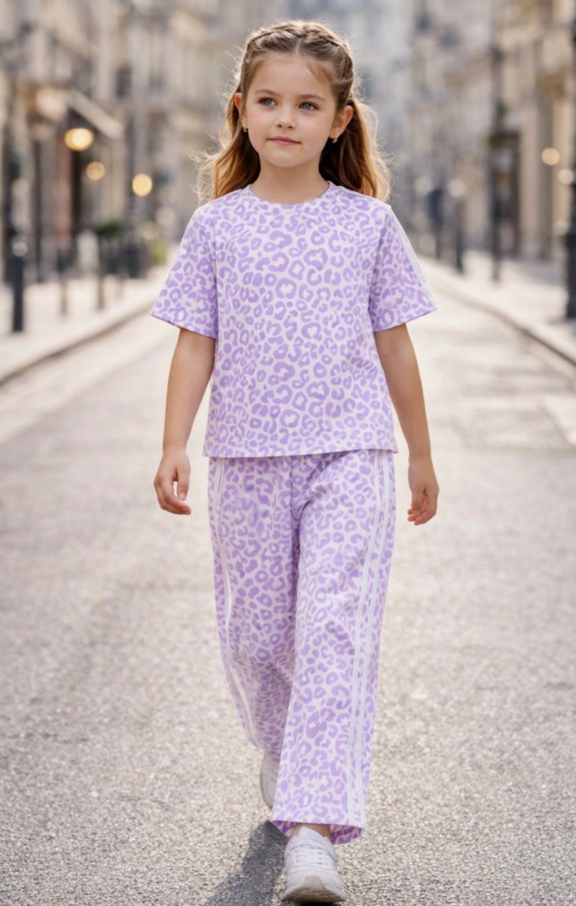 Ensemble Léopard Oversize Fille